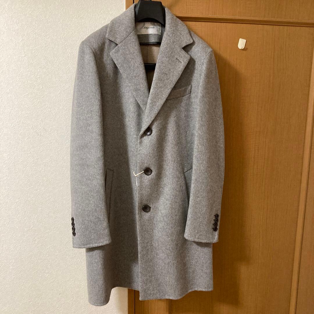 ARTIGIANALE グレー チェスターコート サイズ48 イタルスタイル