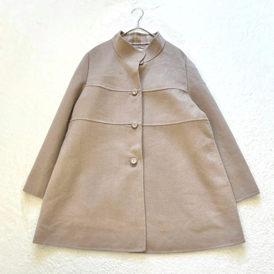 大きいサイズ Leilian カシミヤ100% ミドルコート 13 上質