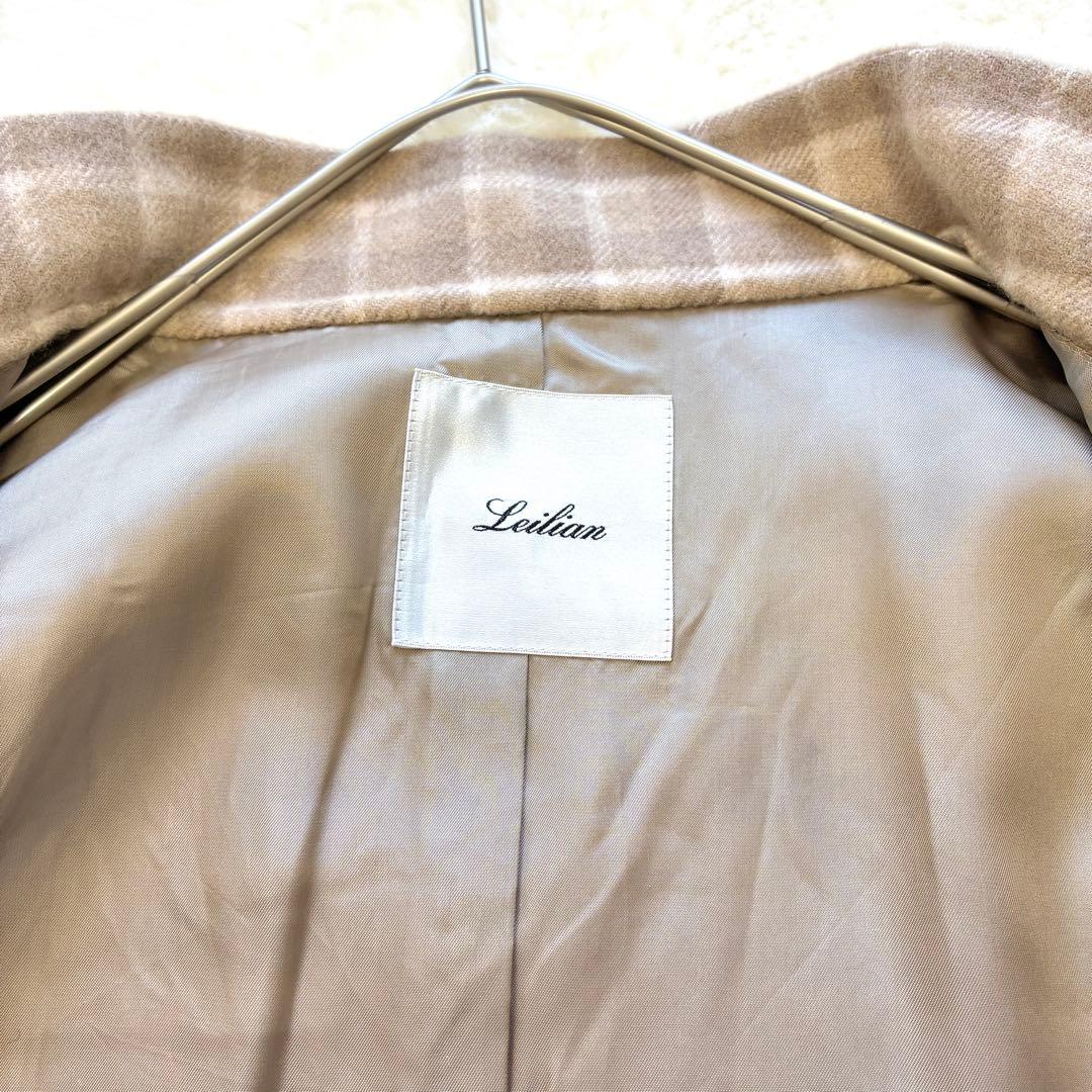 大きいサイズ Leilian カシミヤ100% ミドルコート 13 上質