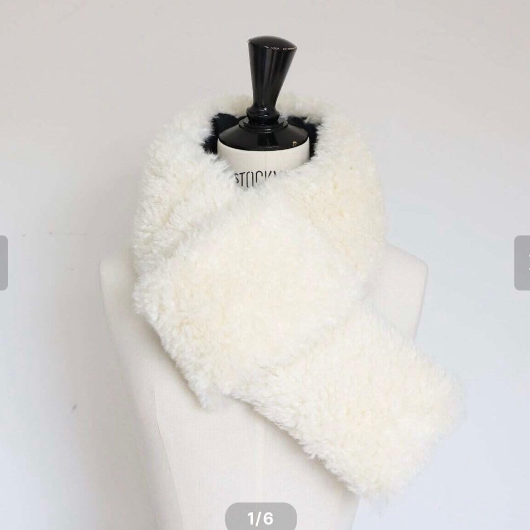 タグ付☆GYPSOHILA ボアダウンマフラーBoa Down Muffler2