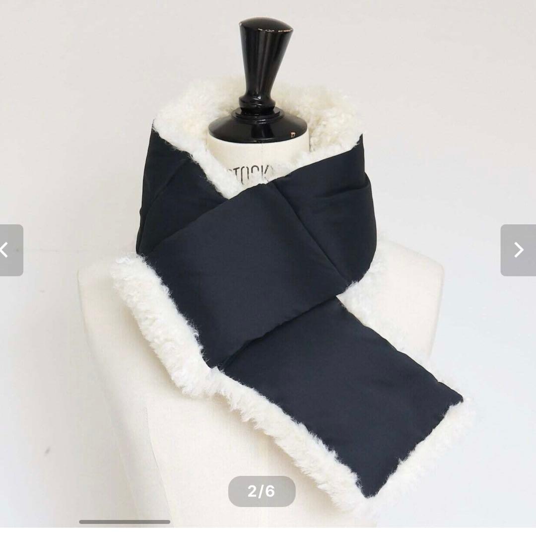 タグ付☆GYPSOHILA ボアダウンマフラーBoa Down Muffler2