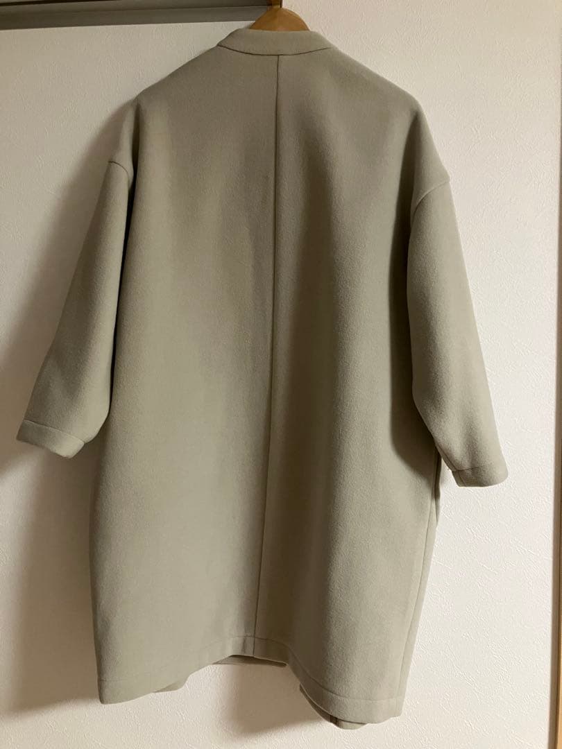 【美品】CLASKA HAU クラスカ　ハウ メルトンコート　ノーカラーコート