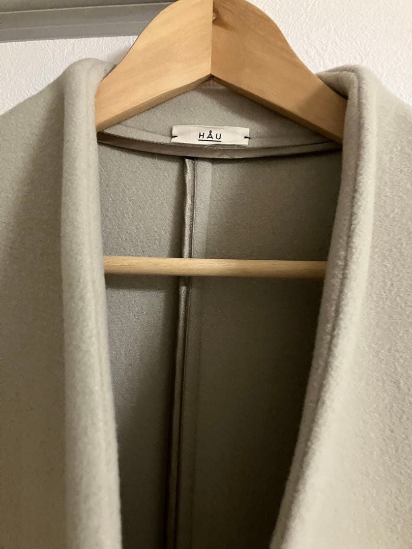 【美品】CLASKA HAU クラスカ　ハウ メルトンコート　ノーカラーコート