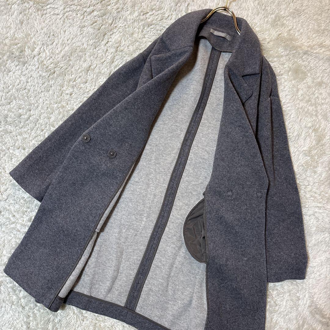 美品＊Theory luxe セオリーリュクス　アルパカ混　ウールコート　グレー