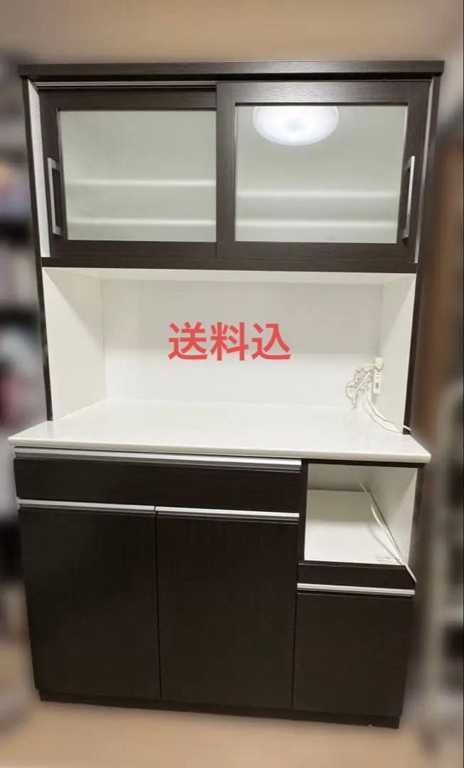 ニトリ　レジューム 120 キッチンカウンター・カップボード　食器棚