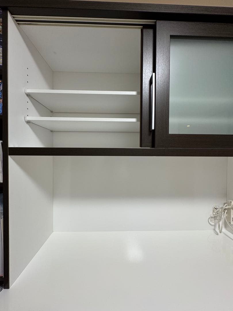 ニトリ　レジューム 120 キッチンカウンター・カップボード　食器棚