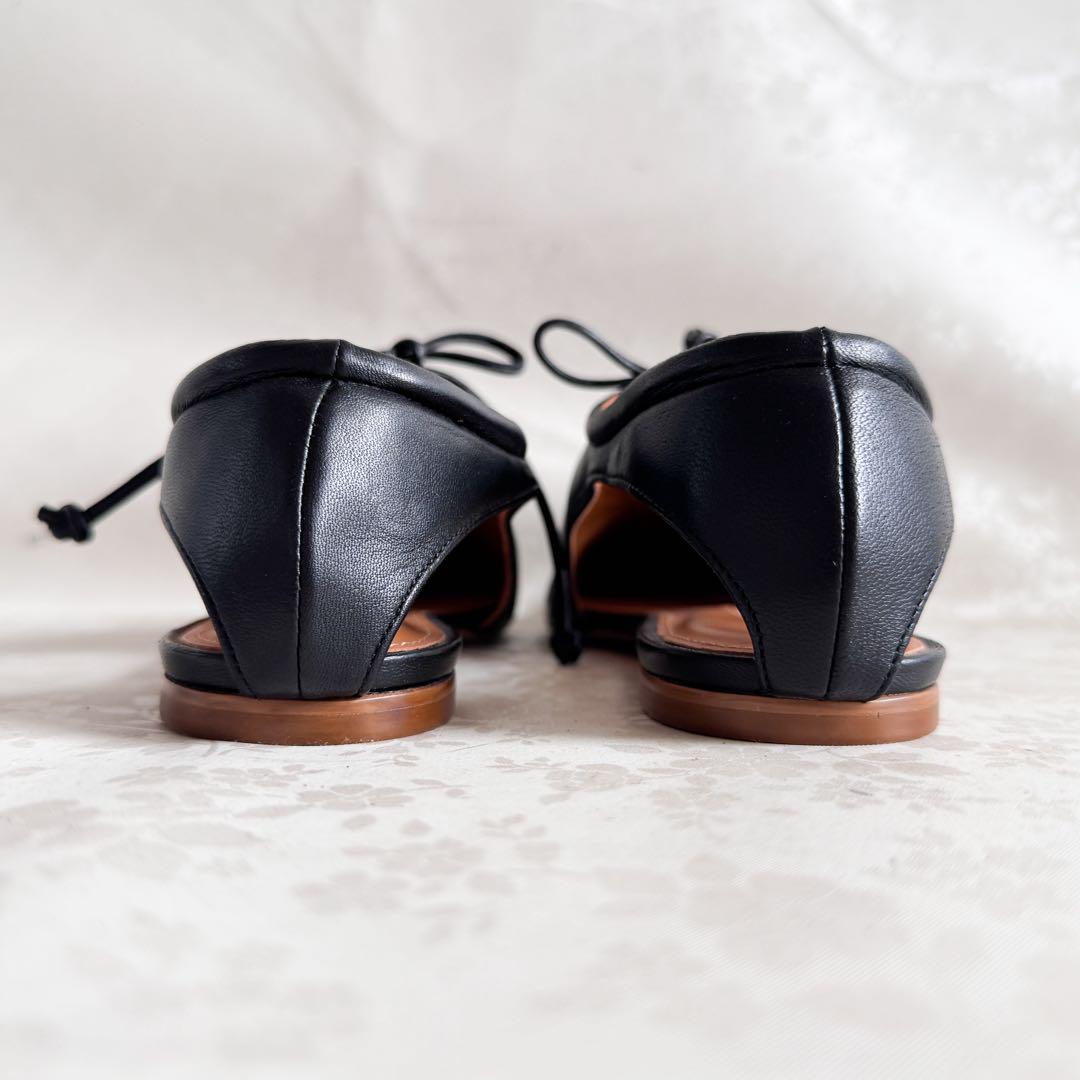 ✨未使用級✨ピッピシック アンバーココ レザー フラットシューズ 37.5