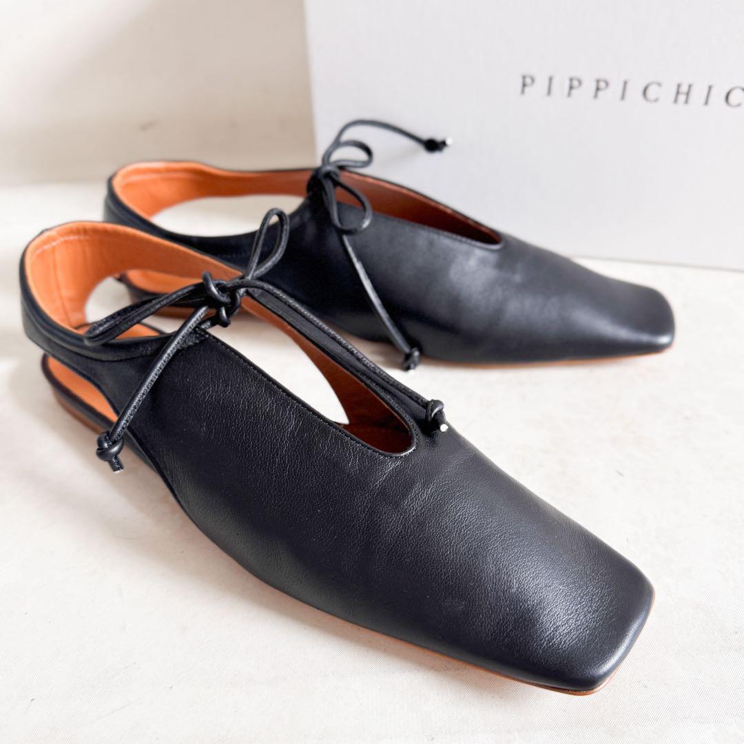 ✨未使用級✨ピッピシック アンバーココ レザー フラットシューズ 37.5