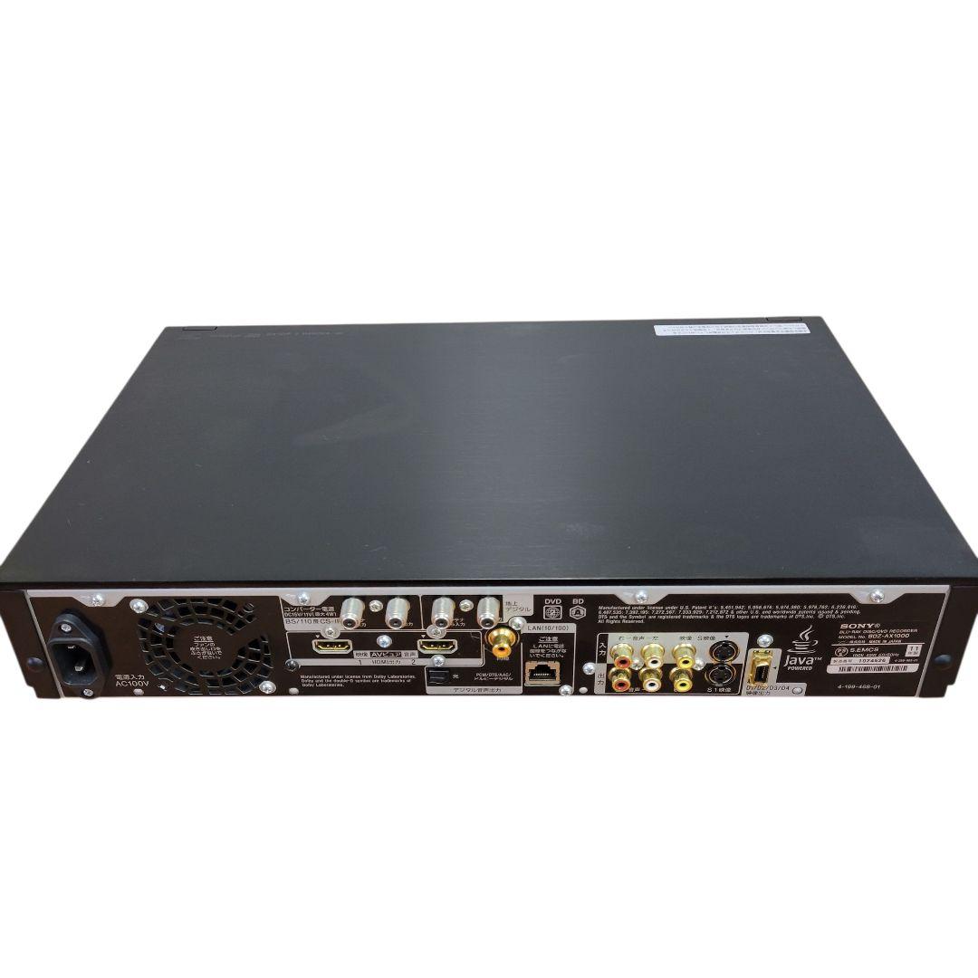 【希少】SONY BDZ-AX1000 ブルーレイレコーダー HDD 1TB