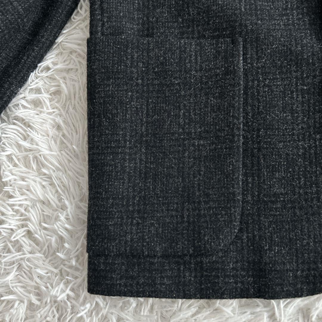 未使用級✨ コムデギャルソンオム 田中オム テーラードジャケット チェック 黒