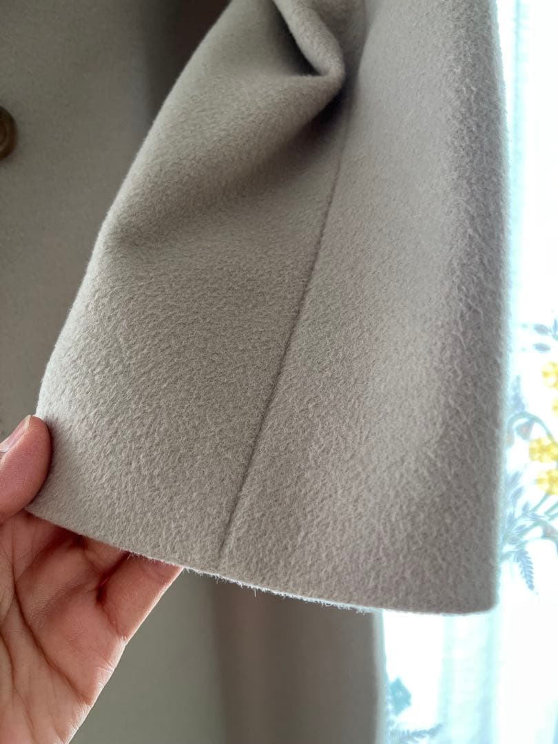 美品　23区 アンゴラ混 チェスターコート ベージュ 38