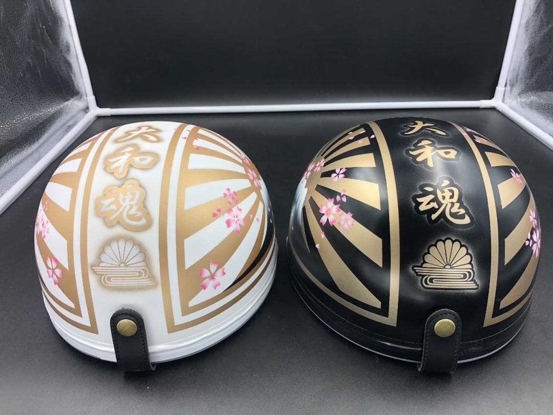 コルク半　カスタム　富士日章　三つボタン　黒金白金　艶消し　桜セット