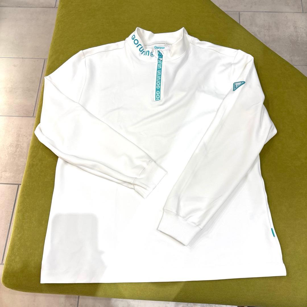 Gorurun フロントジップ モックネックT