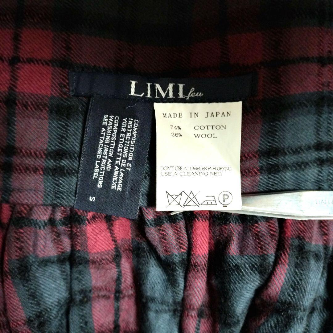 希少LIMI fue◆リミフゥ◆チェック柄が可愛い！変形ラップスカート