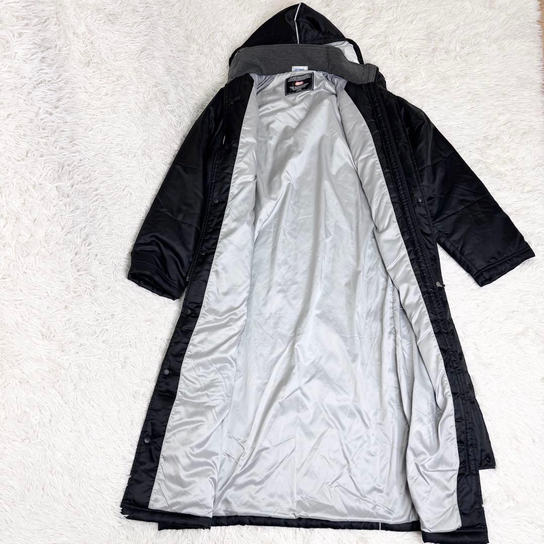 【鬼美品】YONEX 中綿 ベンチコート ブラック L