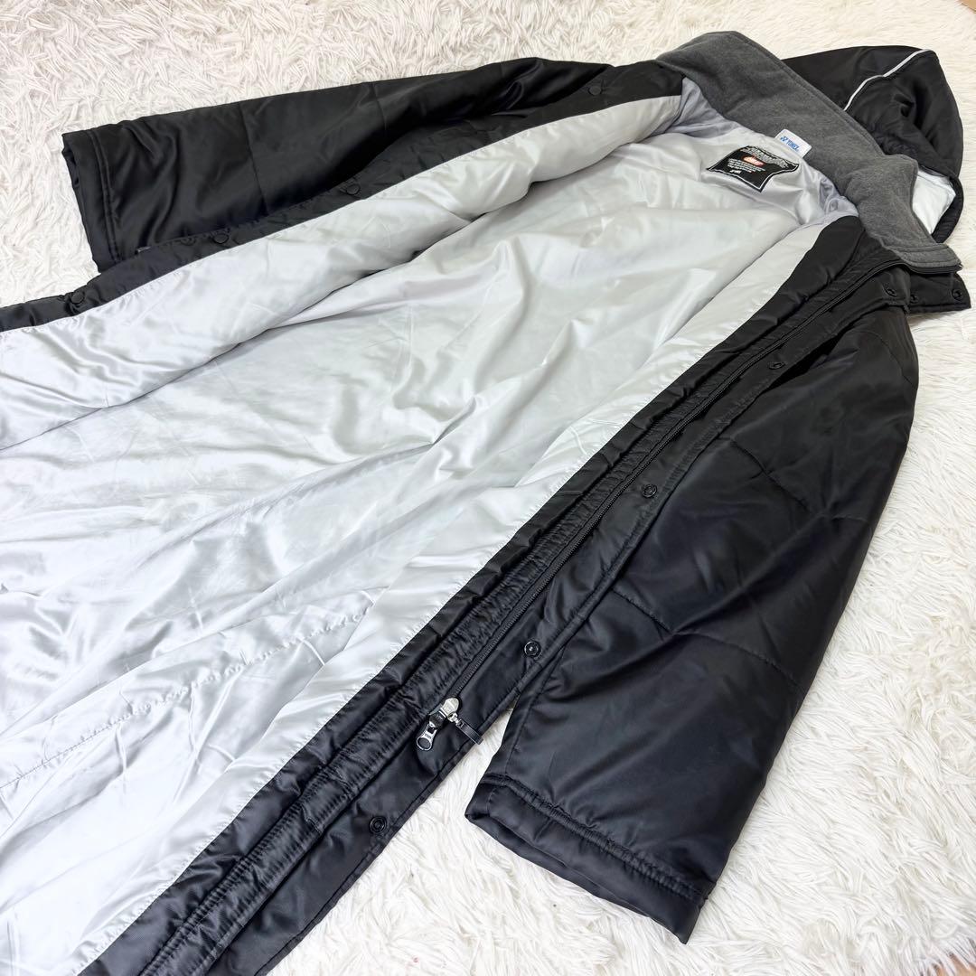 【鬼美品】YONEX 中綿 ベンチコート ブラック L