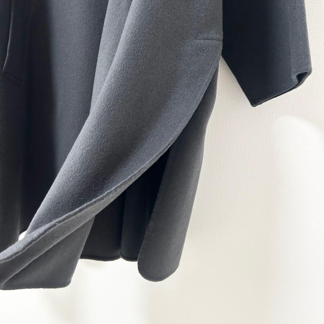 極美品✨ユナイテッドアローズ　BYリバーポンチョコート　ダークグレー　M