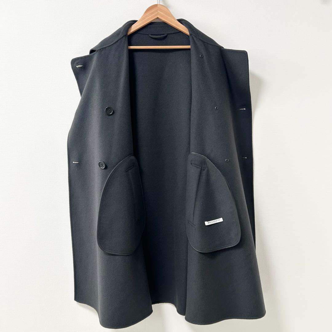 極美品✨ユナイテッドアローズ　BYリバーポンチョコート　ダークグレー　M