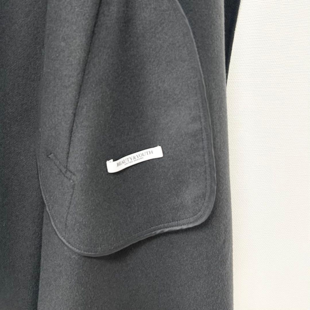 極美品✨ユナイテッドアローズ　BYリバーポンチョコート　ダークグレー　M