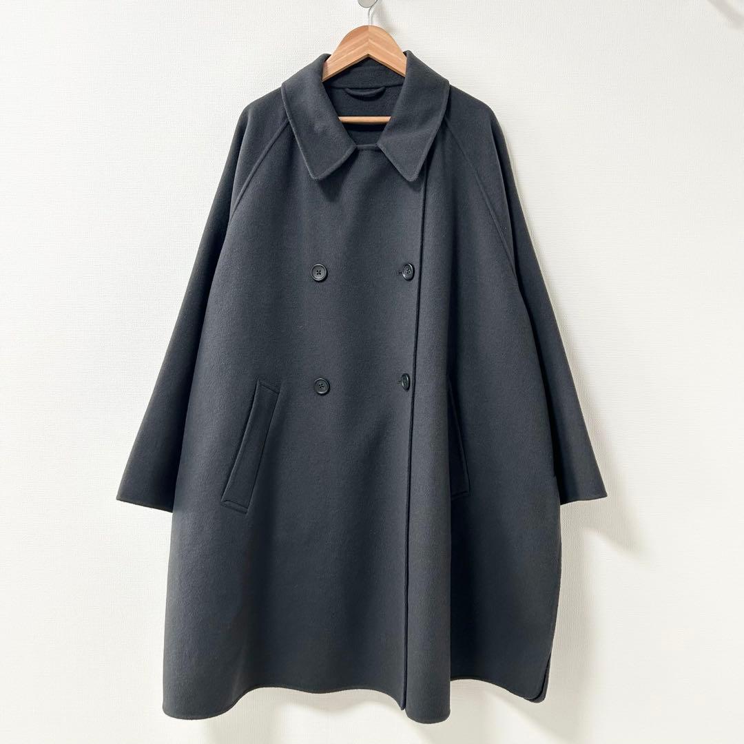 極美品✨ユナイテッドアローズ　BYリバーポンチョコート　ダークグレー　M