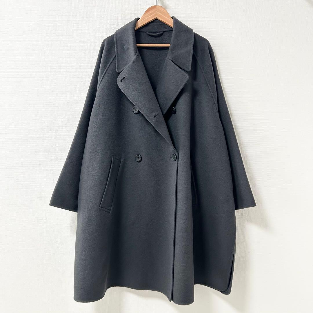 極美品✨ユナイテッドアローズ　BYリバーポンチョコート　ダークグレー　M