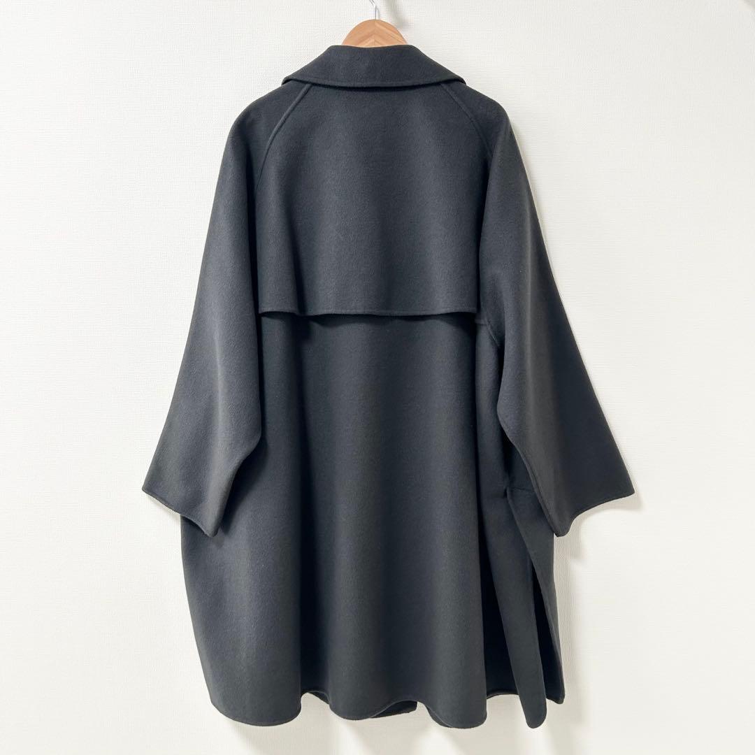 極美品✨ユナイテッドアローズ　BYリバーポンチョコート　ダークグレー　M