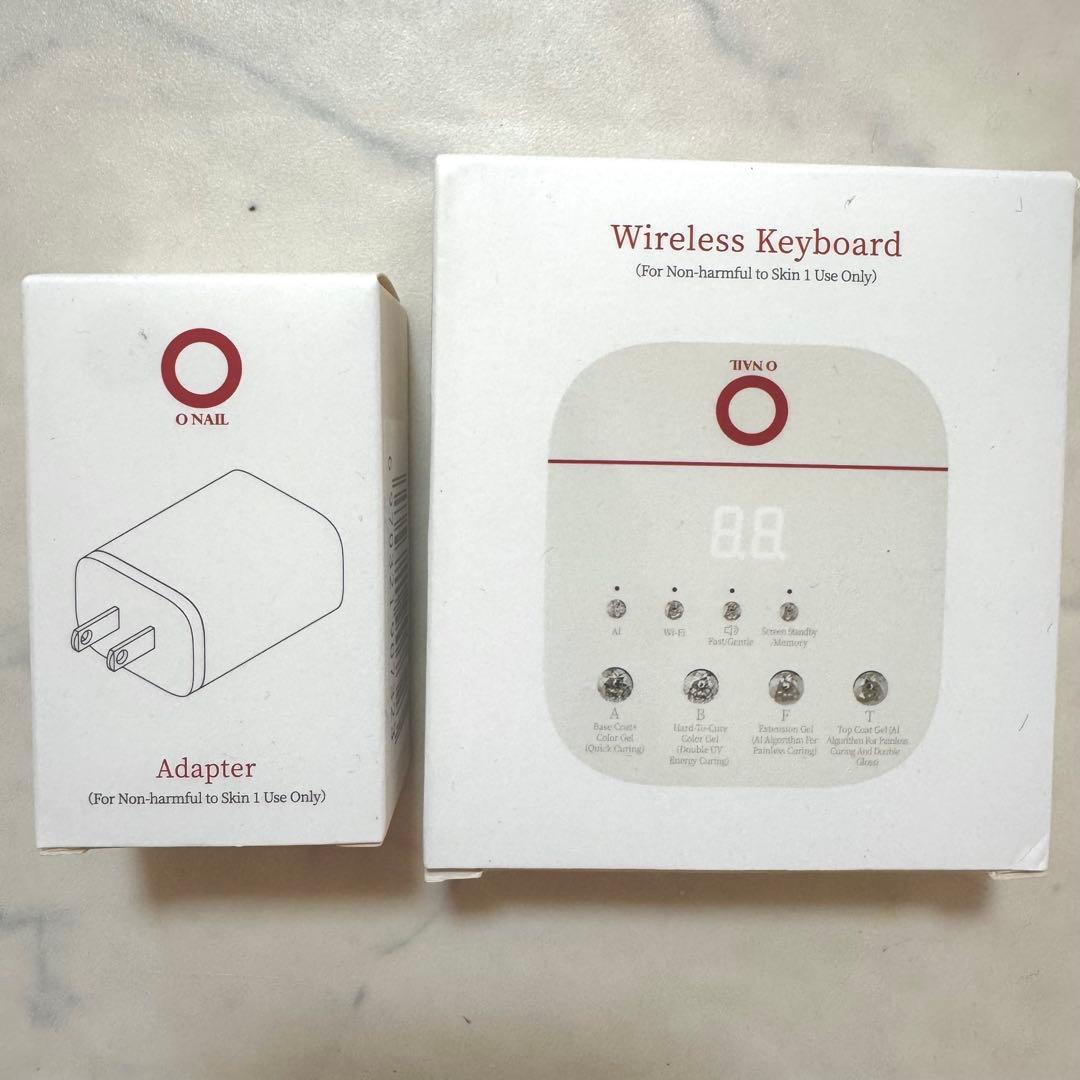 値下げOnail AIネイルライト　ワイヤレスキーボード　新品未開封【01】