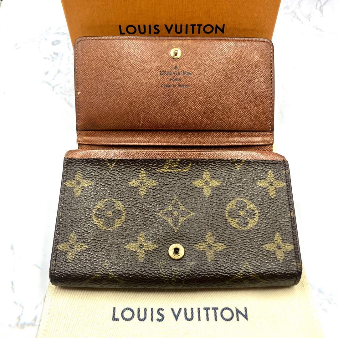 ◆美品◆LOUIS VUITTON モノグラム ポルトモネ ビエ トレゾール
