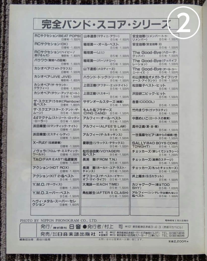 ボン・ジョヴィ 楽譜 BON JOVI スコア まとめ売り