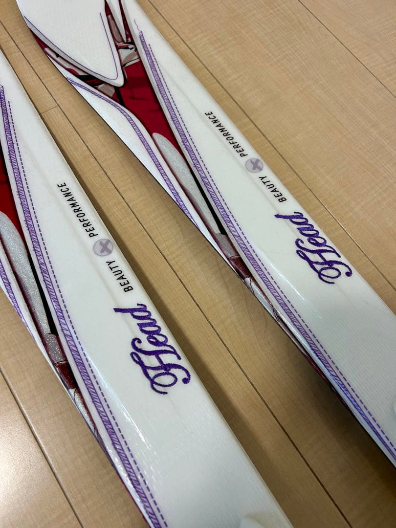 HEAD MYA No2 スキー 板 142cm ホワイト パープル 女性用