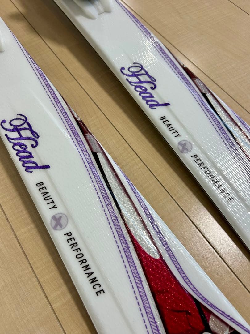 HEAD MYA No2 スキー 板 142cm ホワイト パープル 女性用