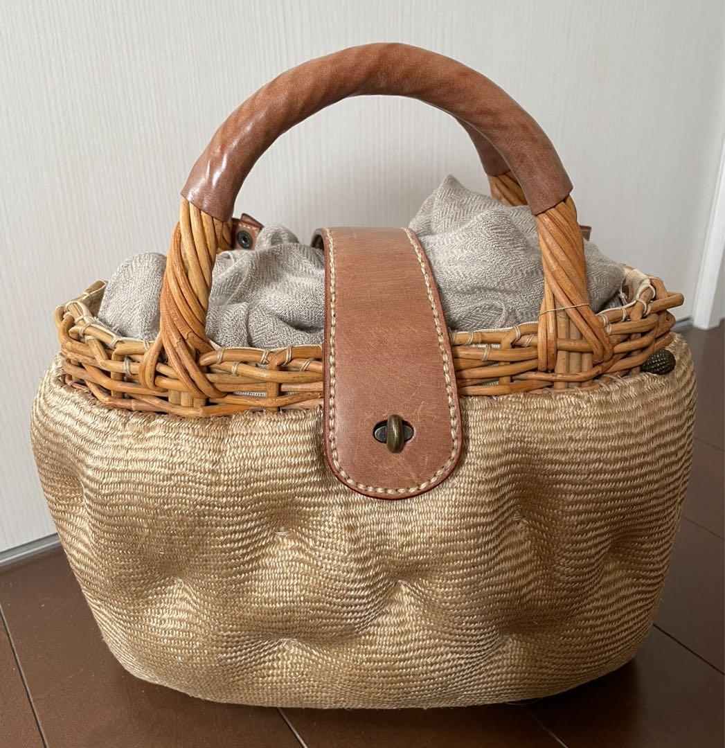 ebagos エバゴス 帽体 かごバッグ