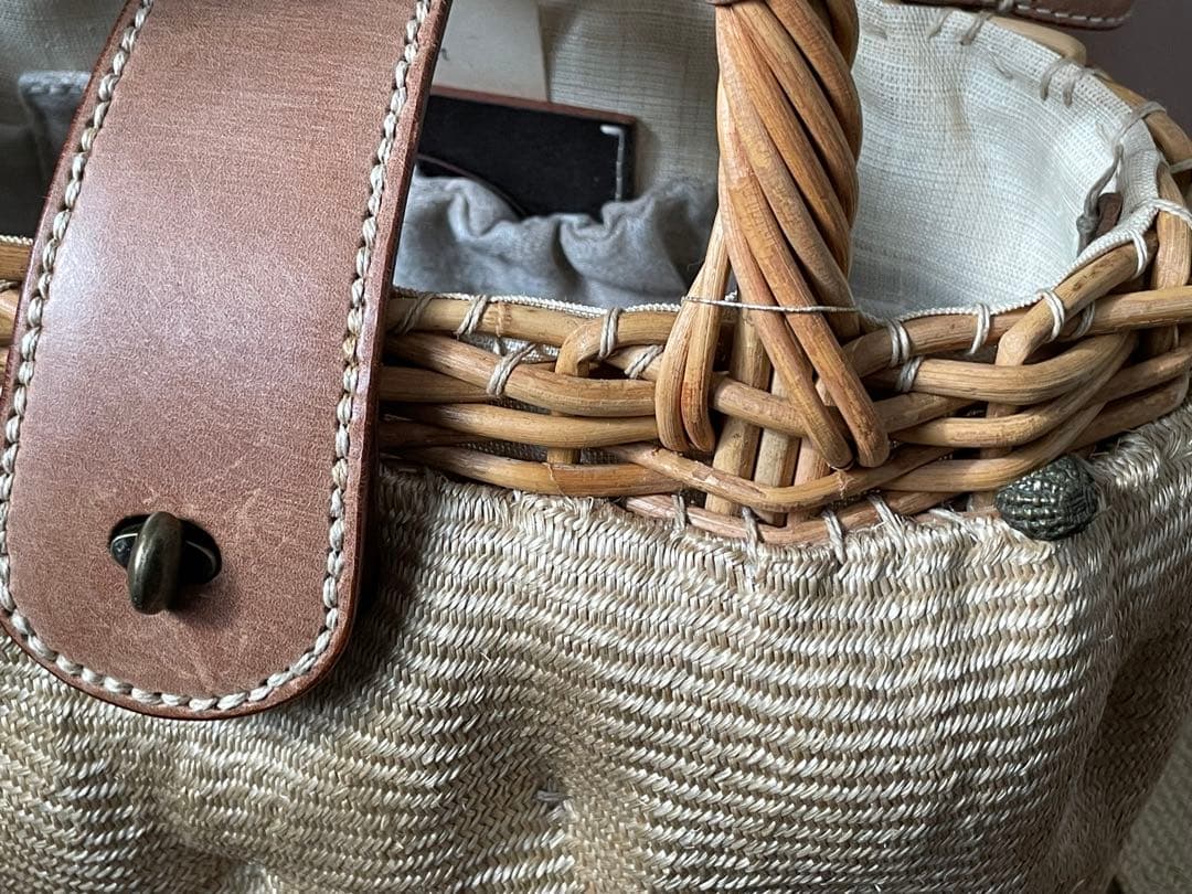 ebagos エバゴス 帽体 かごバッグ