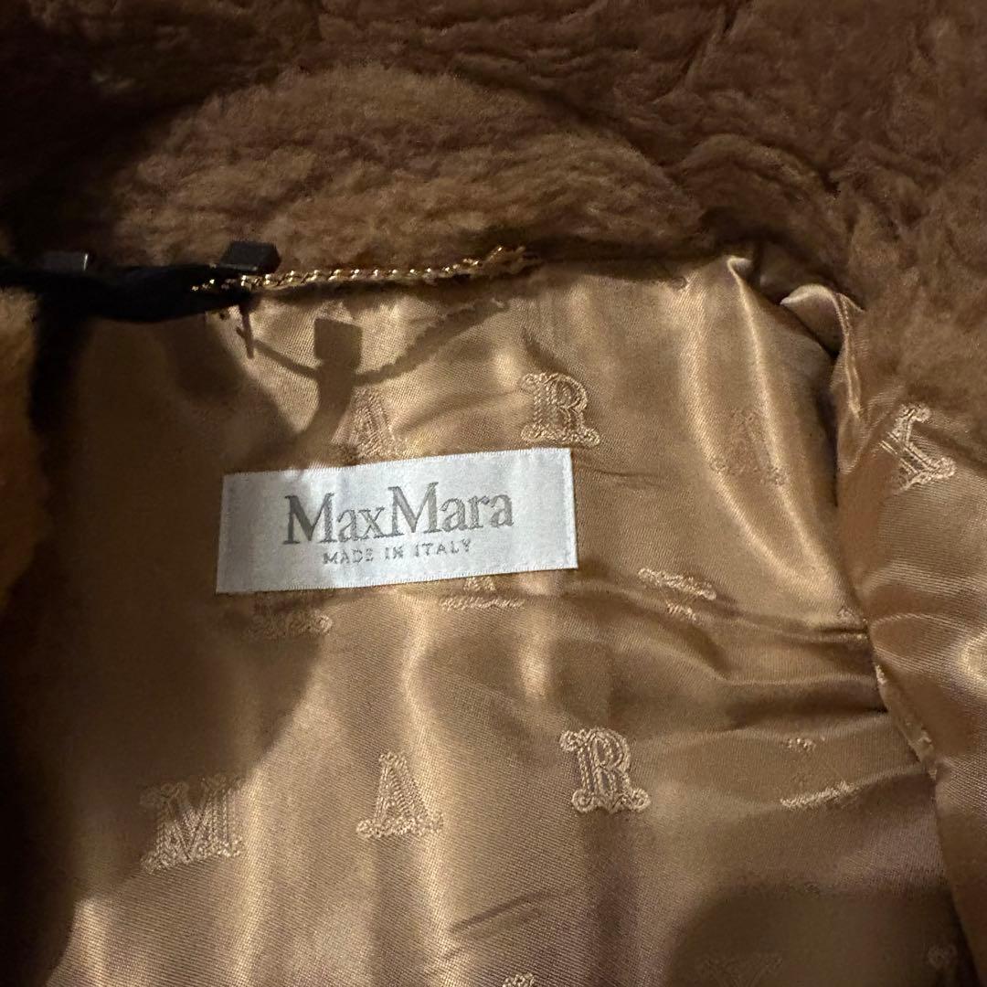 【新品鑑定付】MAX MARA TEBE テディベア ケープ キャメル