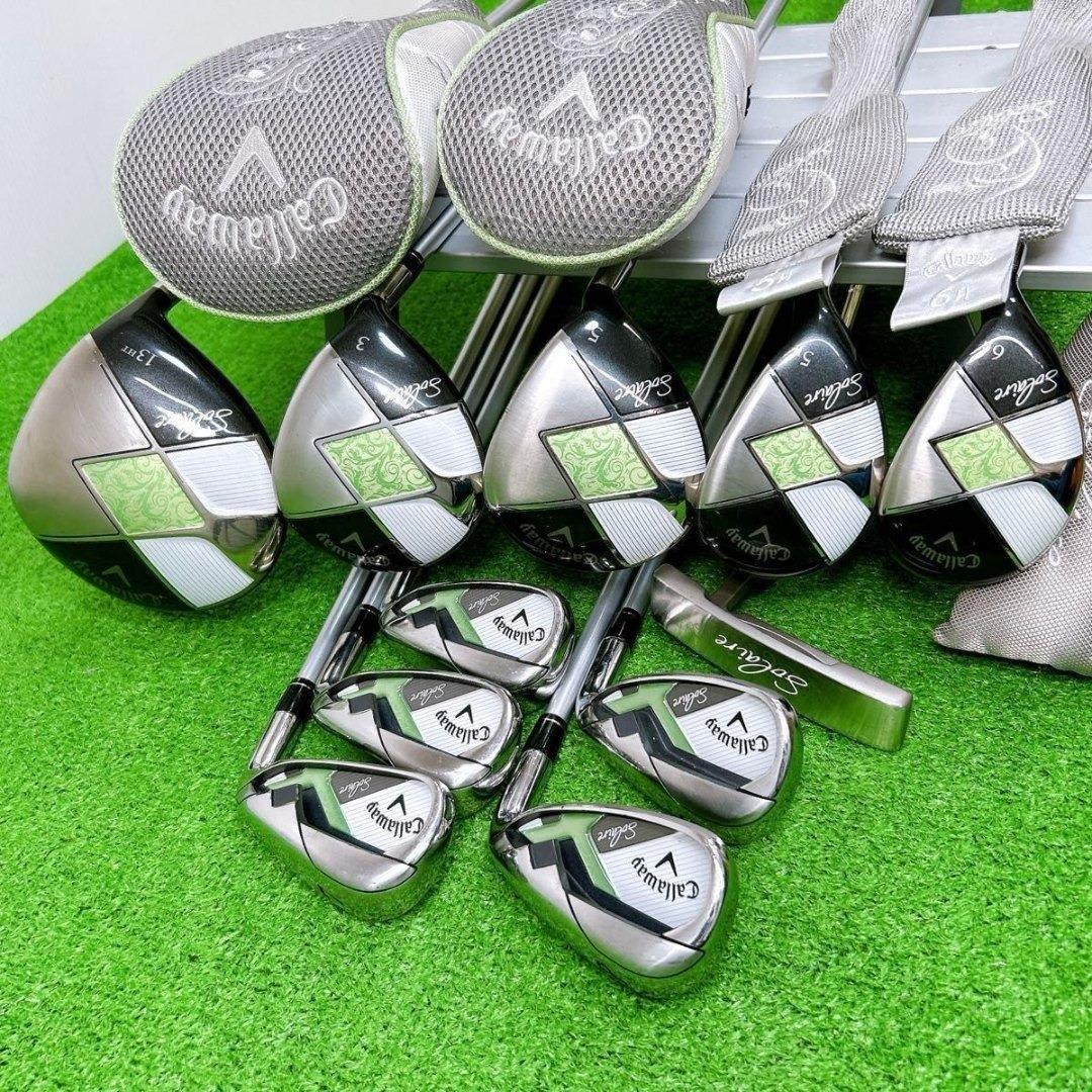 【希少カラー】豪華11本 キャロウェイ ソレイユ レディースクラブセット 女性L