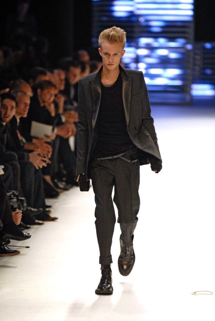 07AW Dior HOMME エディ期 レザー切替 スラックス アーカイブ