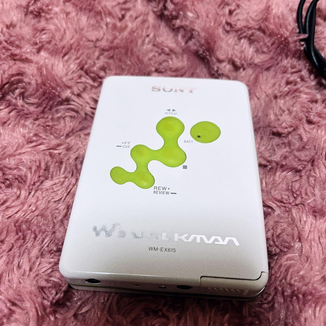 美品SONY walkman WM-EX615 カセットプレーヤー 専用ポーチ付