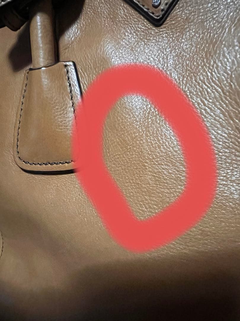 まろ工房さん専用　PRADA 2ウエイトートバック革　キャメル