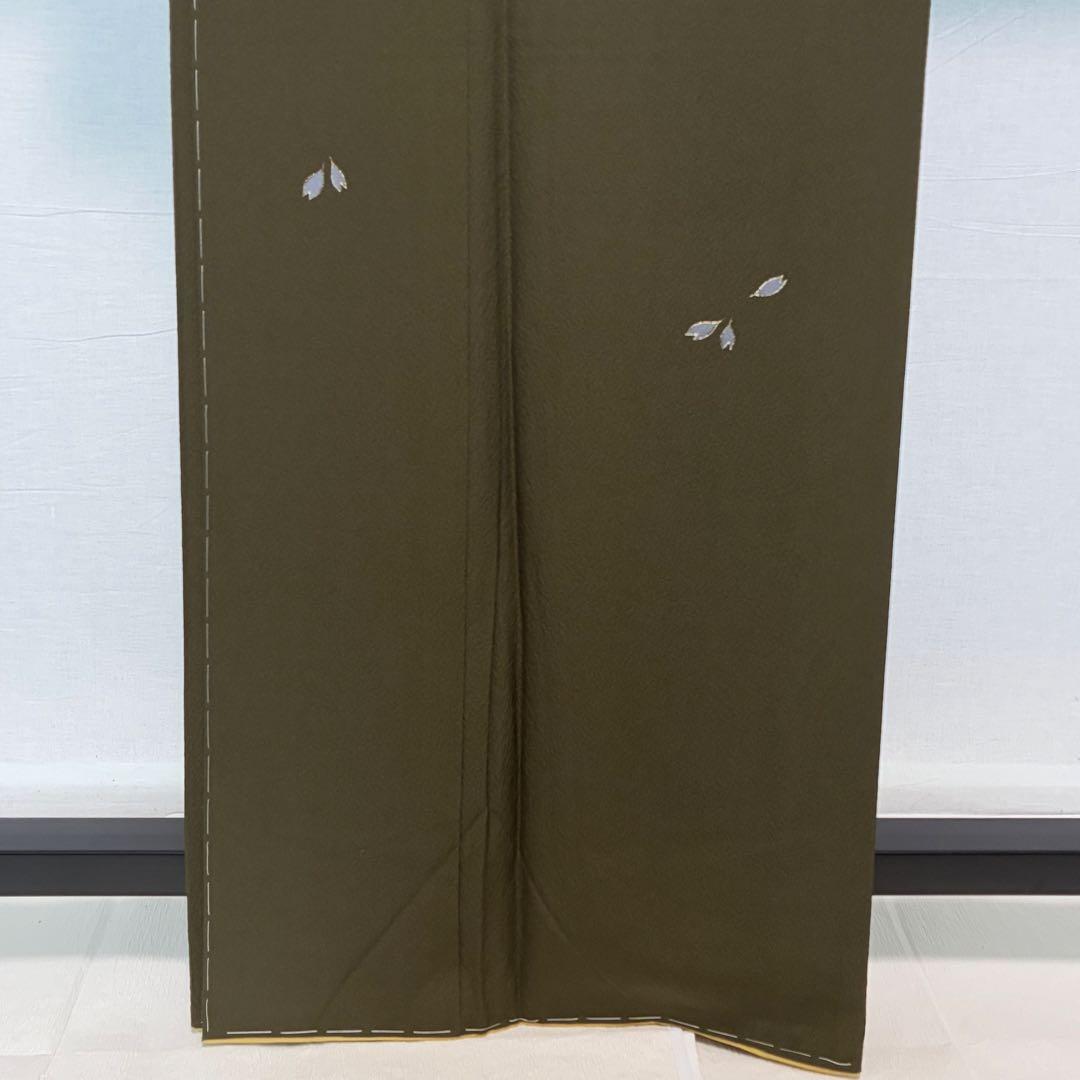 D209 訪問着　ジュサブロー　花びら　正絹　着物　袷　しつけ糸付き未使用極美品