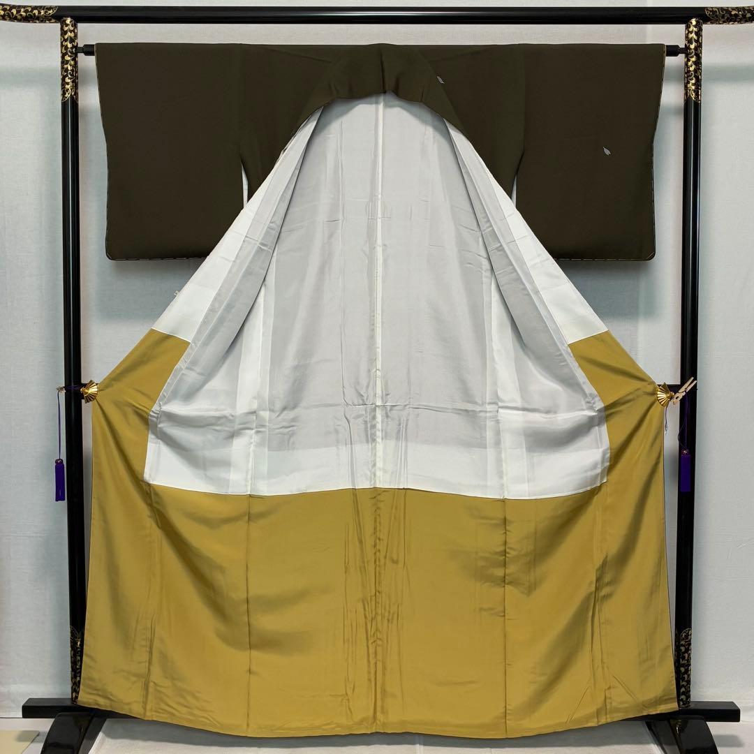 D209 訪問着　ジュサブロー　花びら　正絹　着物　袷　しつけ糸付き未使用極美品