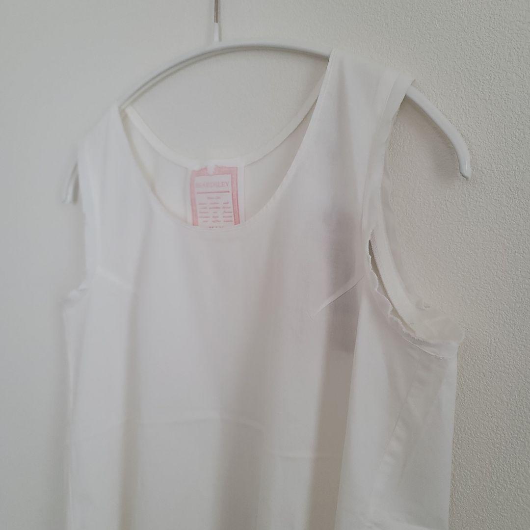 【新品タグ付き】ビアズリー BEARDSLEY シャツタンク ホワイト 0サイズ