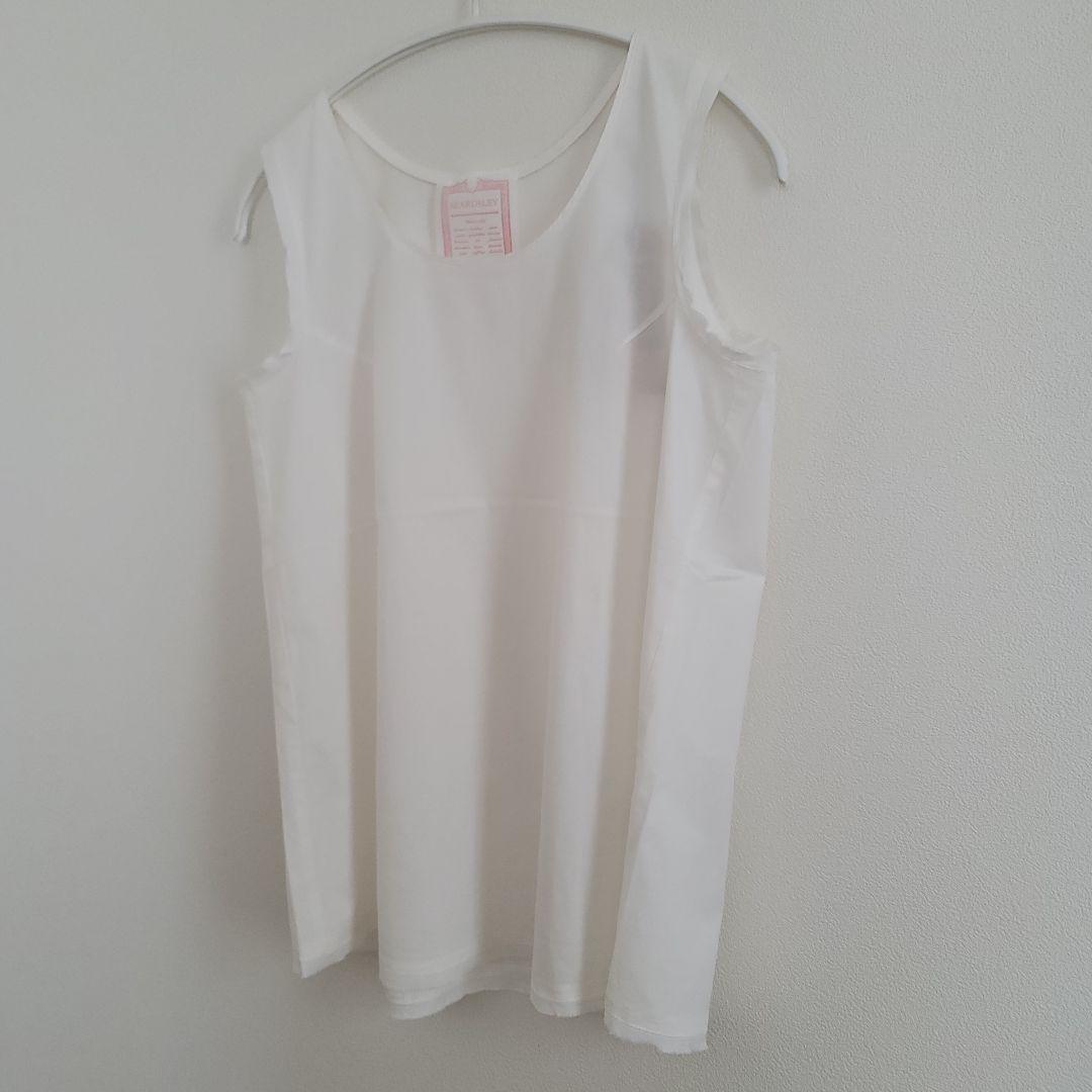 【新品タグ付き】ビアズリー BEARDSLEY シャツタンク ホワイト 0サイズ