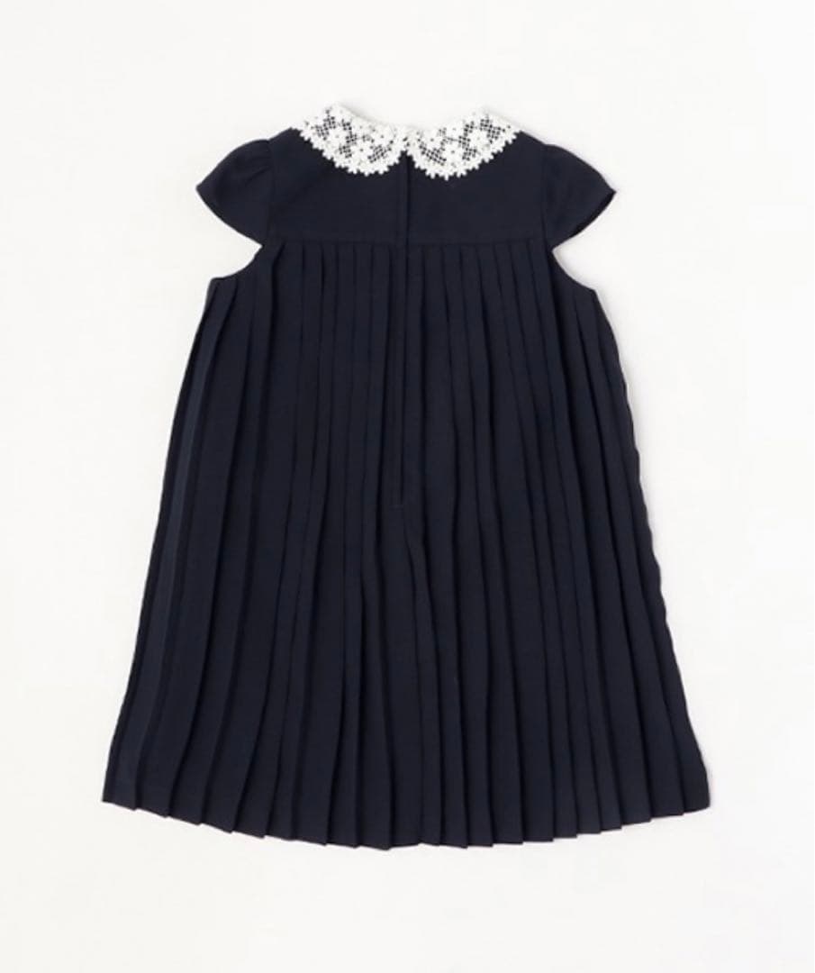 新品petit main◇プティマインレースプリーツワンピドレスフォーマル120