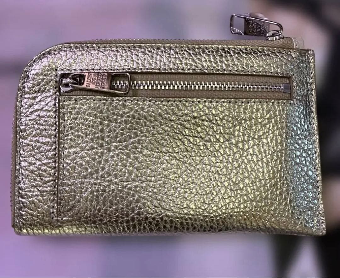 サロンドアルファード ルクーチェ L字ファスナー ミニ財布ゴールド