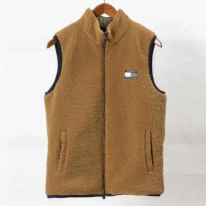 【新品未使用】トミーヒルフィガー フリースベスト (THMA369)OLXL