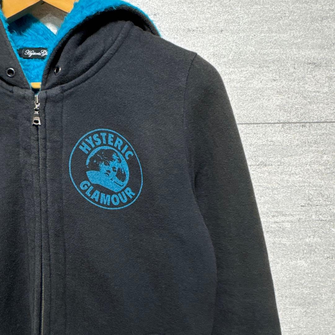 HYSTERIC GLAMOUR パーカーレディース古着 ボア ヒスガール