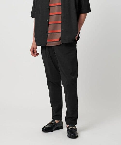 未使用級★BY 360 MASTER　1プリーツ　テーパードイージーパンツ　黒