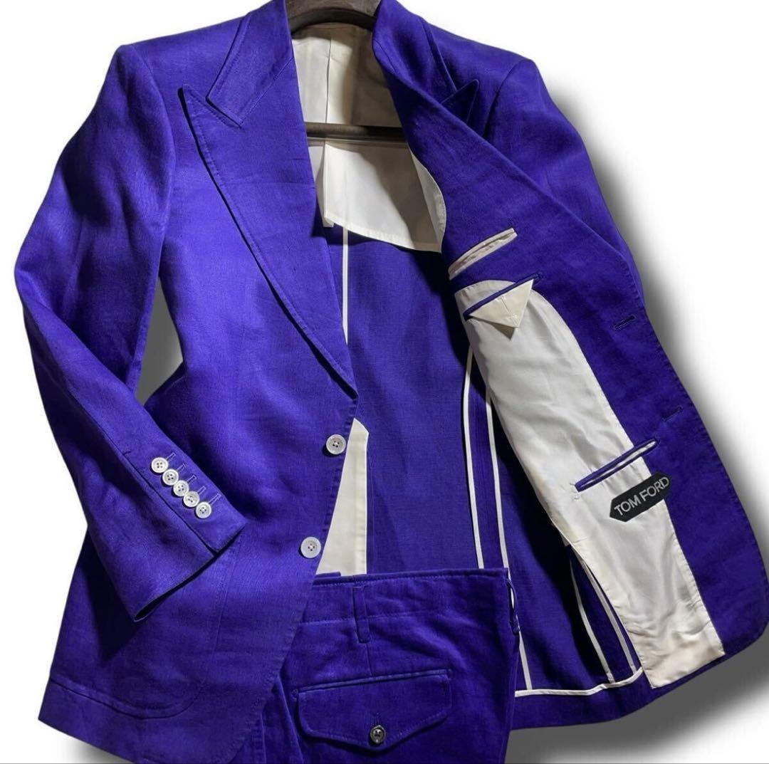 美品✨TOM FORD トムフォード スーツ セットアップ 青紫 46 M