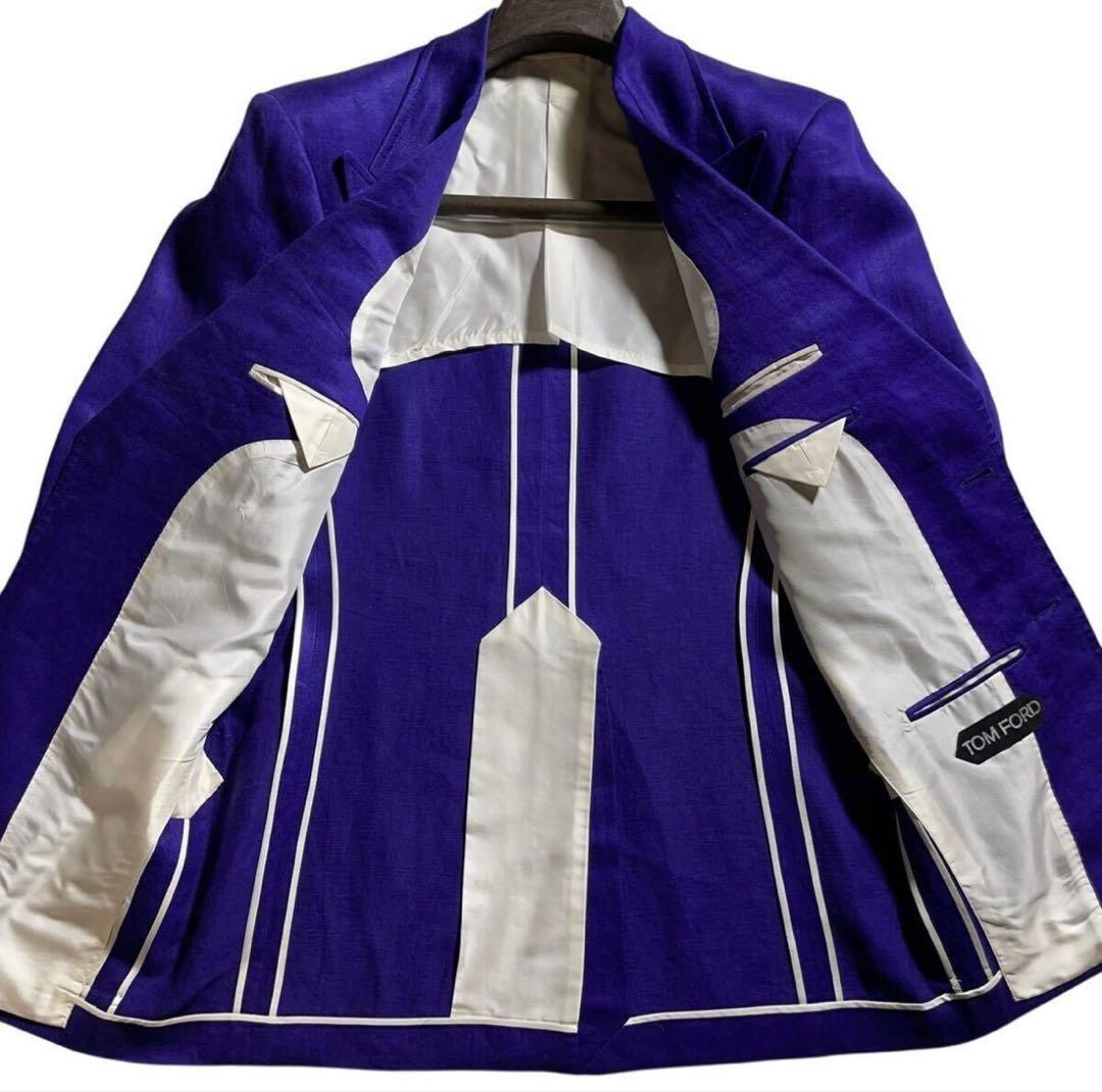 美品✨TOM FORD トムフォード スーツ セットアップ 青紫 46 M