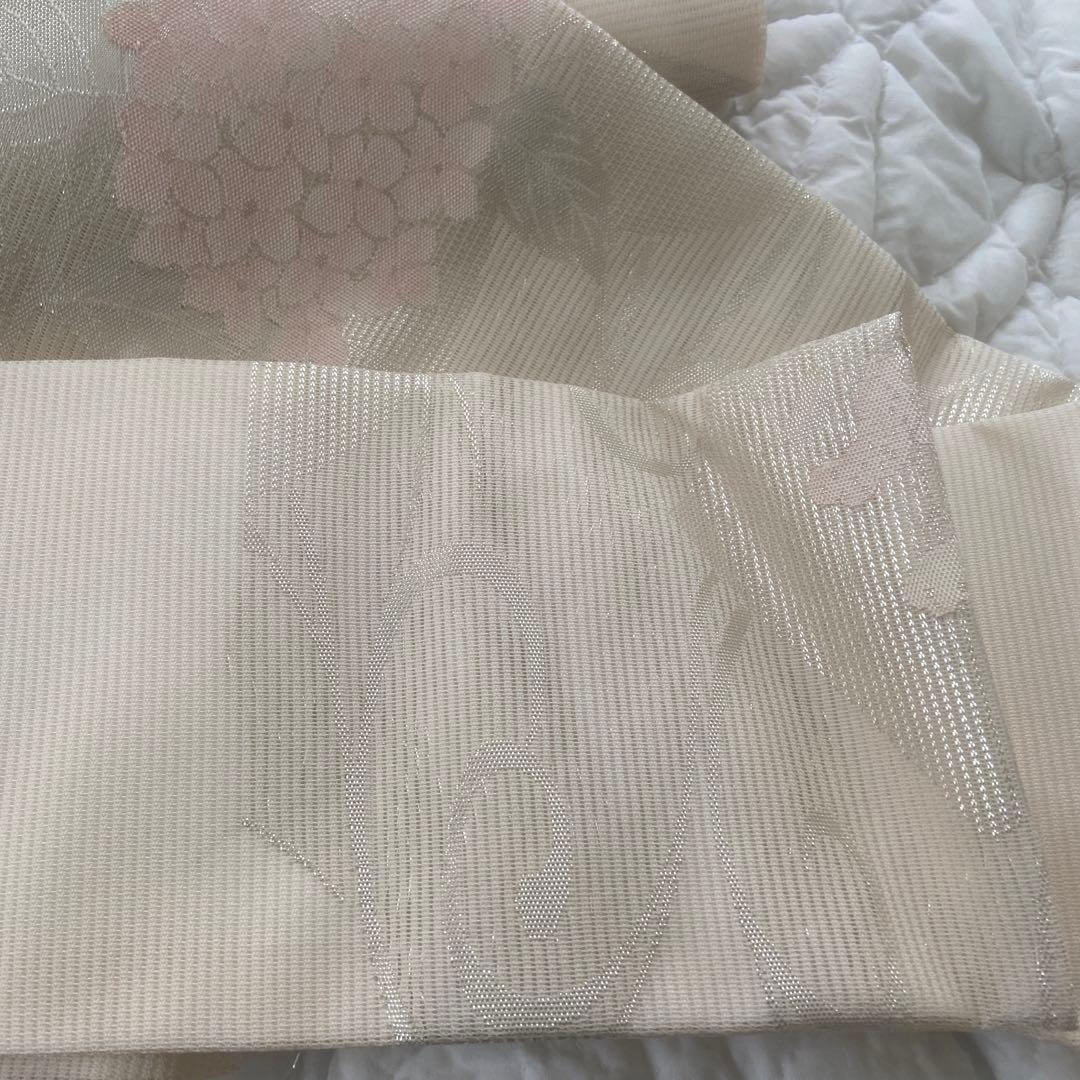 西陣織no.29 絽夏帯 京都名門 まいづる謹製 未使用 9寸名古屋帯